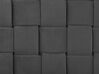 Doppelbett Samtstoff schwarz Lattenrost 140 x 200 cm LIMOUX_867219