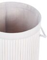 Bamboo Basket with Lid White SANNAR_849838