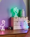 Set of 3 Neon LED Signs Multicolour MABEL_847814