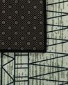 Teppich schwarz-grau 160 x 230 cm Zickzackmuster Kurzflor KEBAN_796364