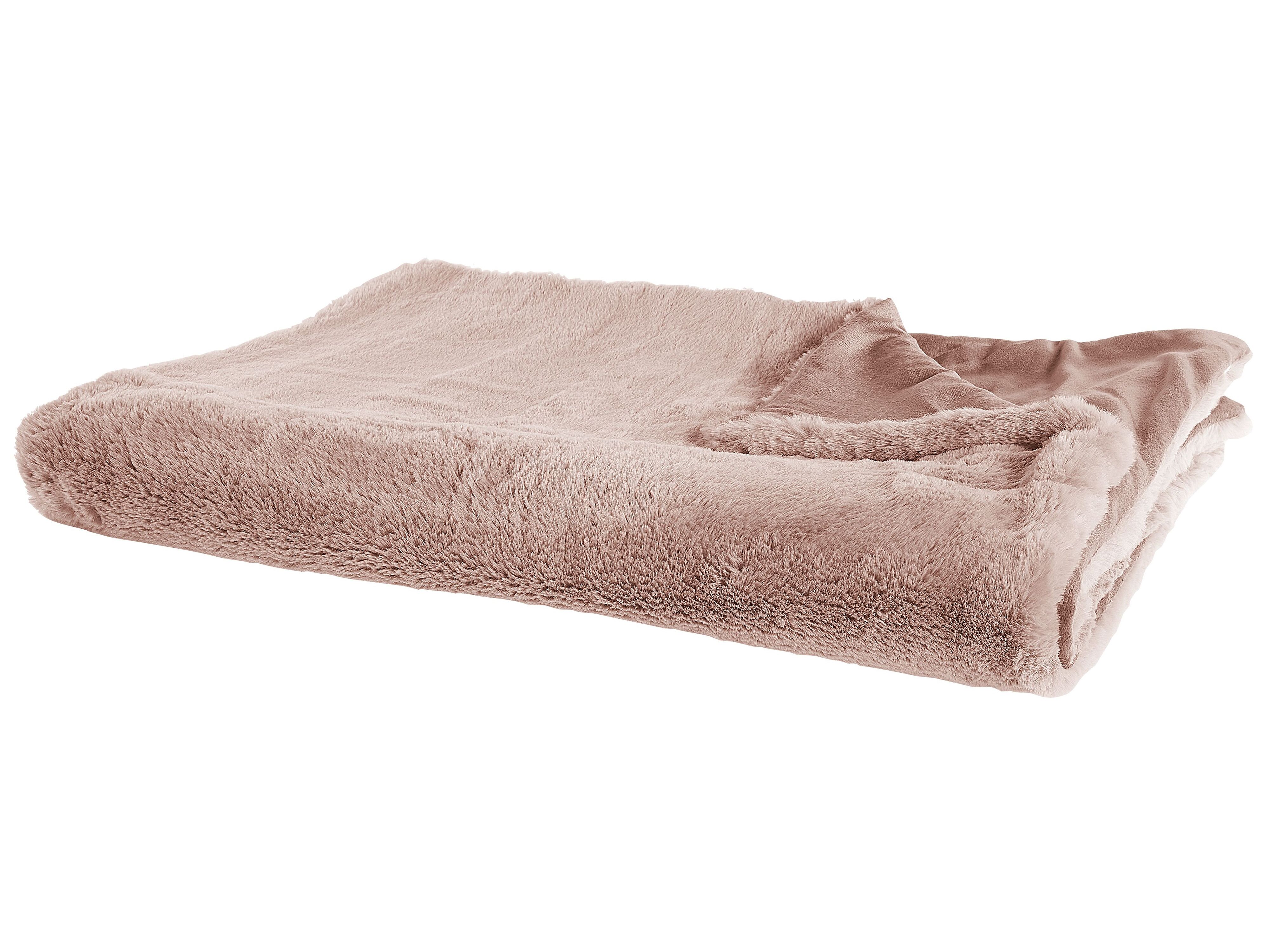 Compra Coperta con maniche rosa antico/bianco sabbia 145 x 210 cm