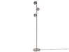Stehlampe Metall / Rauchglas silber 154 cm 3-flammig Kugelform RAMIS_841449