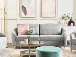 3-istuttava sohva kangas vaaleanharmaa TROSA 3-istuttava sohva kangas vaaleanharmaa TROSA