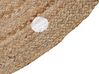 Pyöreä matto juutti beige ⌀ 140 cm KHARRA_886491
