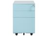 3 Drawer Metal Storage Cabinet Light Blue CAMI_843905