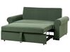 Sofá-cama de 2 lugares em tecido verde escuro SILDA_902550