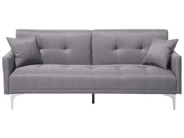 Fabric Sofa Bed Grey LUCAN