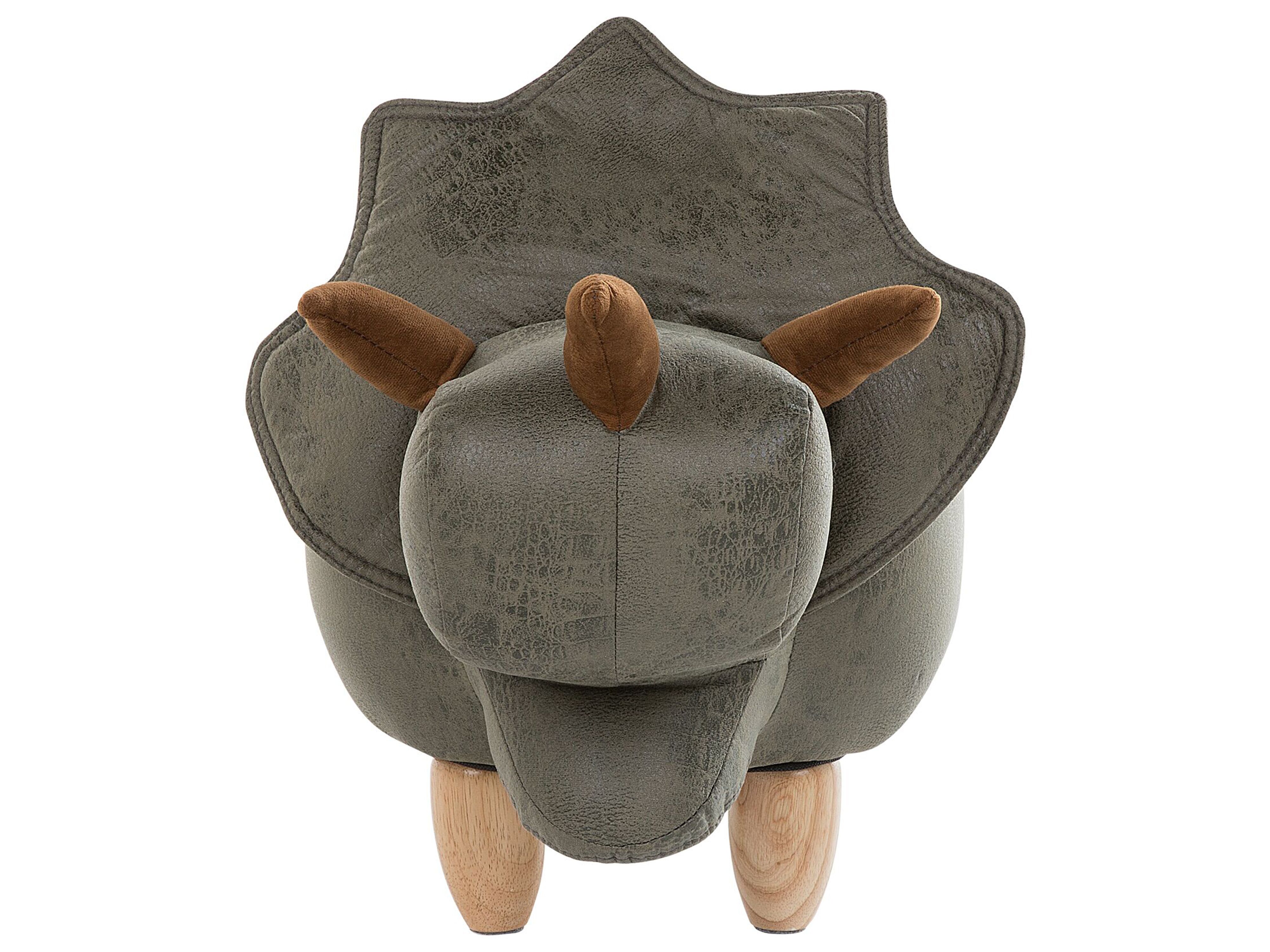 Pufa zwierzak ze schowkiem zielona TRICERATOPS