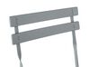 Balkonset Stahl grau zusammenklappbar FIORI_688292
