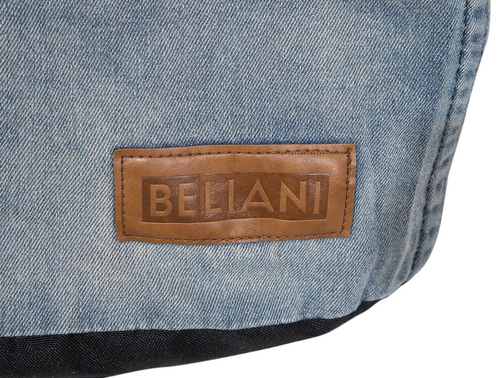 Denim Bean Bag Chair Blue DROP Beliani.sk