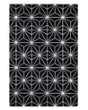 Teppich schwarz/silber 140 x 200 cm geometrisches Muster SIBEL_762603