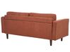 Conjunto de sofás 6 lugares em tecido castanho dourado NURMO_896291