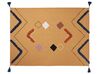 Decke Baumwolle orange 130 x 180 cm abstraktes Muster SHIMLA_829231