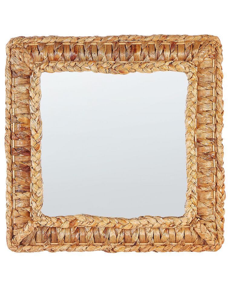 Specchio da parete giacinto d'acqua naturale 52 x 52 cm LANGLI_894206