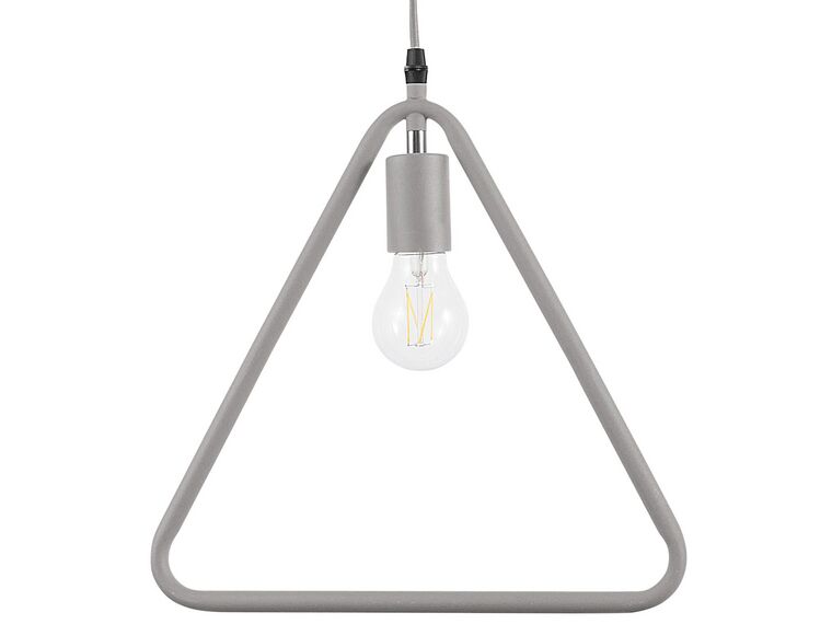 Metal Pendant Lamp Grey JURUENA_688613