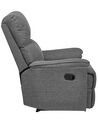 Fabric Recliner Chair Grey EVERTON_884492
