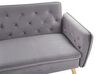 Velvet Sofa Bed Grey BARDU_792076