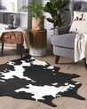 Tappeto ecopelle mucca nero e bianco 130 x 170 cm BOGONG_820336