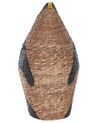 Pletený úložný košík z vodného hyacintu prírodný HADZABE_838094