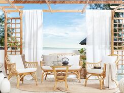 4-istuttava ulkosohvaryhmä rottinki luonnonväri SIBARI 4-istuttava ulkosohvaryhmä rottinki luonnonväri SIBARI