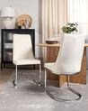 Set of 2 Velvet Dining Chairs Off-white ALTOONA_902283