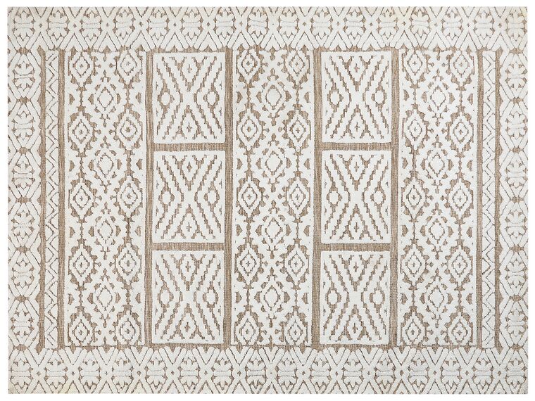 Vloerkleed polyester crème/beige 300 x 400 cm GOGAI_884388