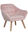 Velvet Armchair Pink KARIS_716616