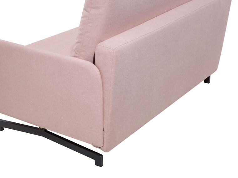 Fabric Sofa Bed Pink BELFAST Beliani.co.uk