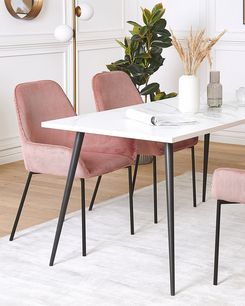 Tuoli vakosametti vaaleanpunainen 2 kpl LOVERNA Tuoli vakosametti vaaleanpunainen 2 kpl LOVERNA