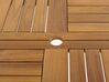 Mesa de jardín de madera de acacia clara ⌀ 150 cm TOLVE_784134