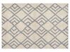 Bavlněný koberec 140 x 200 cm béžový/ šedý NEVSEHIR_839403
