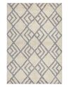 Tappeto cotone beige chiaro e grigio 140 x 200 cm NEVSEHIR_839403