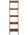 5 Tier Ladder Shelf Dark Wood MOBILE DUO_447228