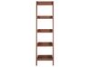 5 Tier Ladder Shelf Dark Wood MOBILE DUO_447228