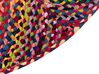Tappeto tondo in cotone ⌀ 140 cm multicolore LADIK_758191