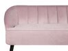 Soffa 3-sits sammet rosa ALSVAG_732238