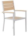 Conjunto de 4 sillas de jardín beige PRATO_884200