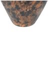 Terracotta Decorative Vase 33 cm Copper with Blue NIDA_742419