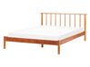 Łóżko drewniane 140 x 200 cm jasne BARRET II_875127