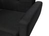 2 Seater Fabric Sofa Bed Black FLORLI_704106