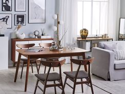 Ruokapöytä tumma puu 150 x 90 cm MADOX