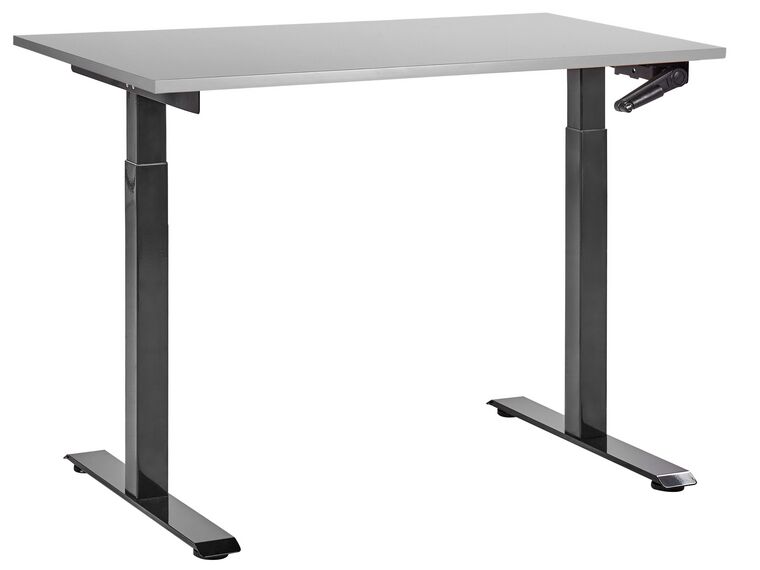 Adjustable Standing Desk 120 x 72 cm Grey and Black DESTINES_898868