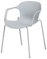 Set di 2 sedie plastica grigio ELBERT_684996