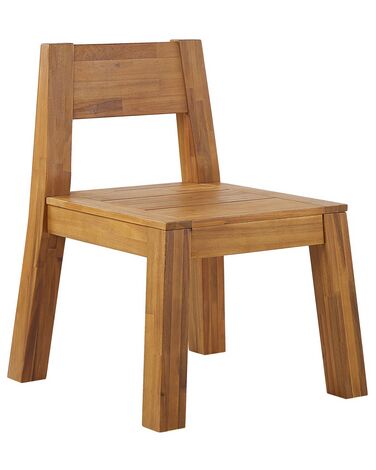 Cadeira de jardim em madeira de acácia clara LIVORNO