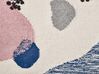 Decoración de pared de algodón beige/azul/rosa 51 x 90 cm KASUR_850448