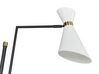 Stehlampe Metall weiß / schwarz 155-180 cm MELAWI_879662