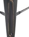 Set of 2 Steel  Stools 76 cm Black with Gold CABRILLO_694353