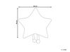 Dekoračný vankúš v tvare hviezdy 40 x 40 cm biely STARFRUIT_879460