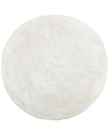 Okrúhly koberec ⌀ 140 cm biely CIDE