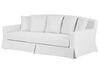 3 Seater Fabric Sofa White GILJA_742544